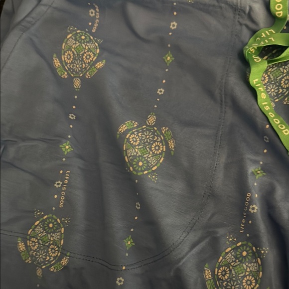 Life is Good Blue Turtle Print Pajama Pants - Picture 5 of 5